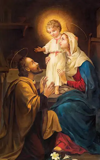 Mary and Joseph with Jesus